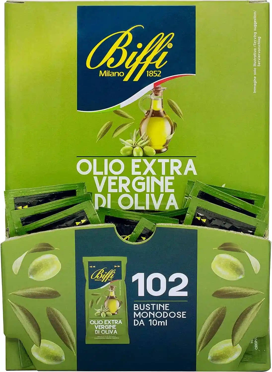 Biffi Olio Extra Vergine di Oliva monodose 102 bustine monoporzione da 10 ml - immagine 2