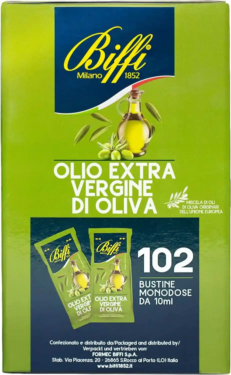 Biffi Olio Extra Vergine di Oliva monodose 102 bustine monoporzione da 10 ml - immagine 3
