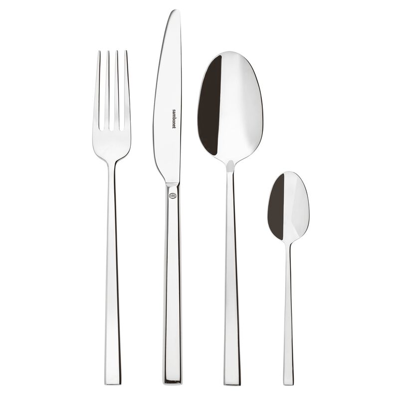 Sambonet Servizio 24 pz. Monoblocco Rock Inox - immagine 2