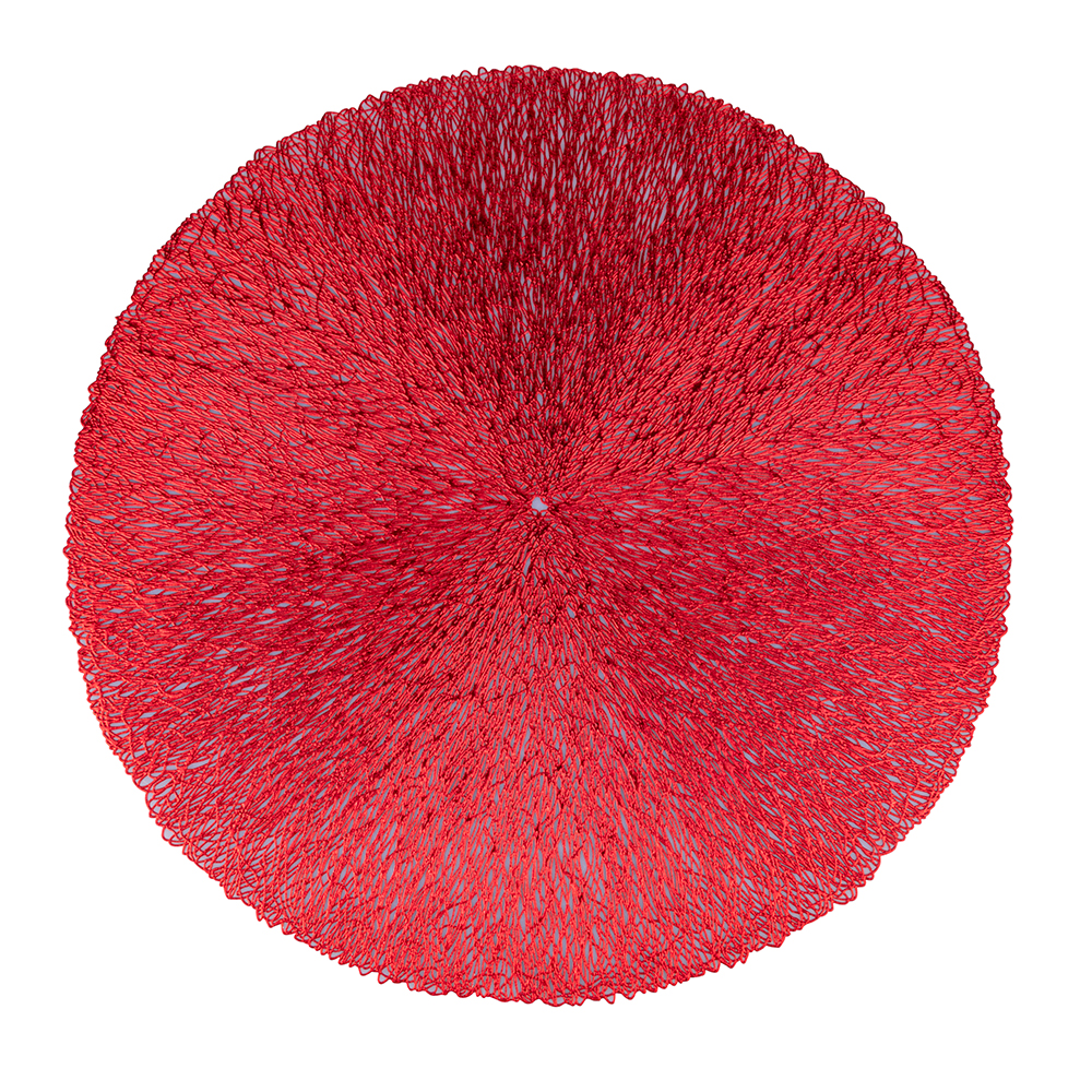 Villa D’Este Home Tivoli Set 6 Tovagliette Natalizia rossa con superficie testurizzata - immagine 2