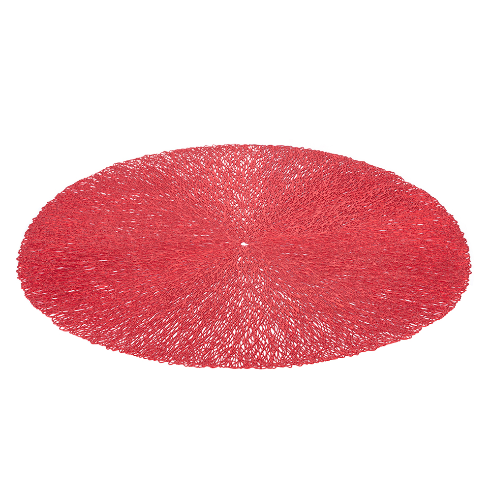 Villa D’Este Home Tivoli Set 6 Tovagliette Natalizia rossa con superficie testurizzata - immagine 4