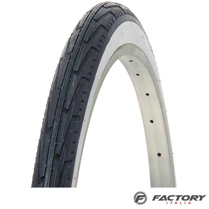 Copertone bici comfort misura 600 A nero-bianco - immagine 2