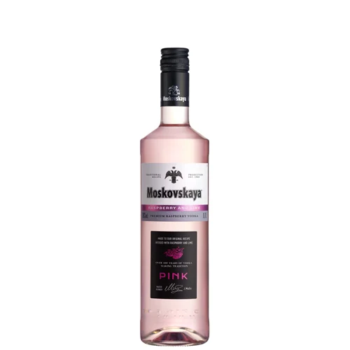 Vodka Moskovskaya Pink cl 70 Raspberry & Lime - immagine 2