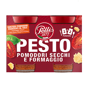 Pesto alla Genovese con Pomodori Secchi e Formaggio POLLI 90x2gr - immagine 2