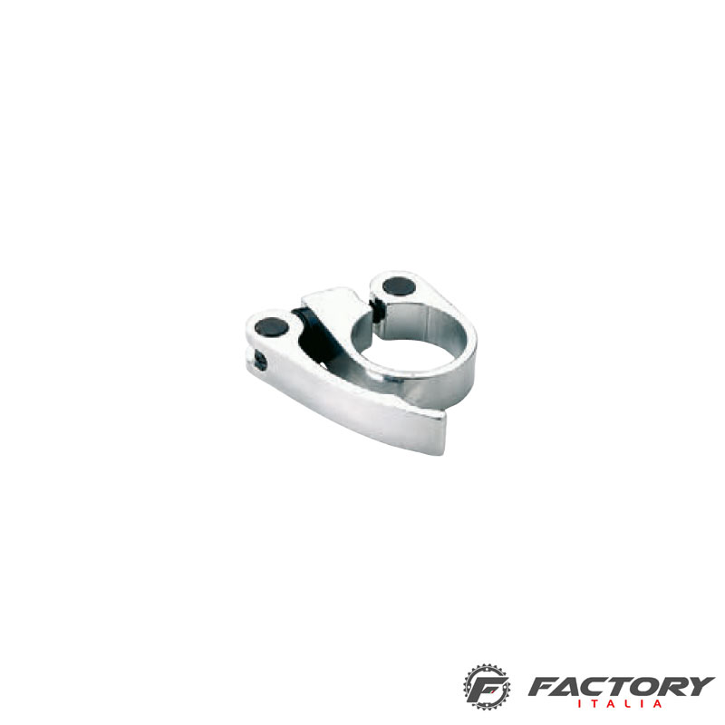Collarino bloccaggio tubo sella bicicletta silver Ø 28.6 - immagine 2