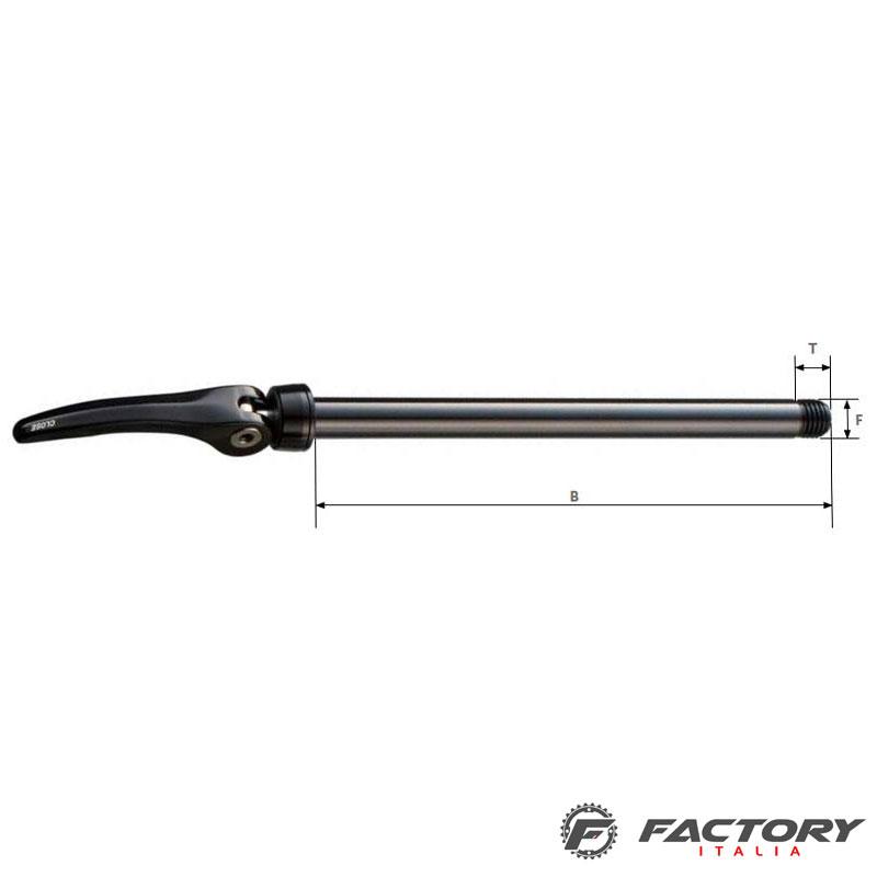 Perno passante lever anteriore M12XP1.0 lungo 119 mm - immagine 2