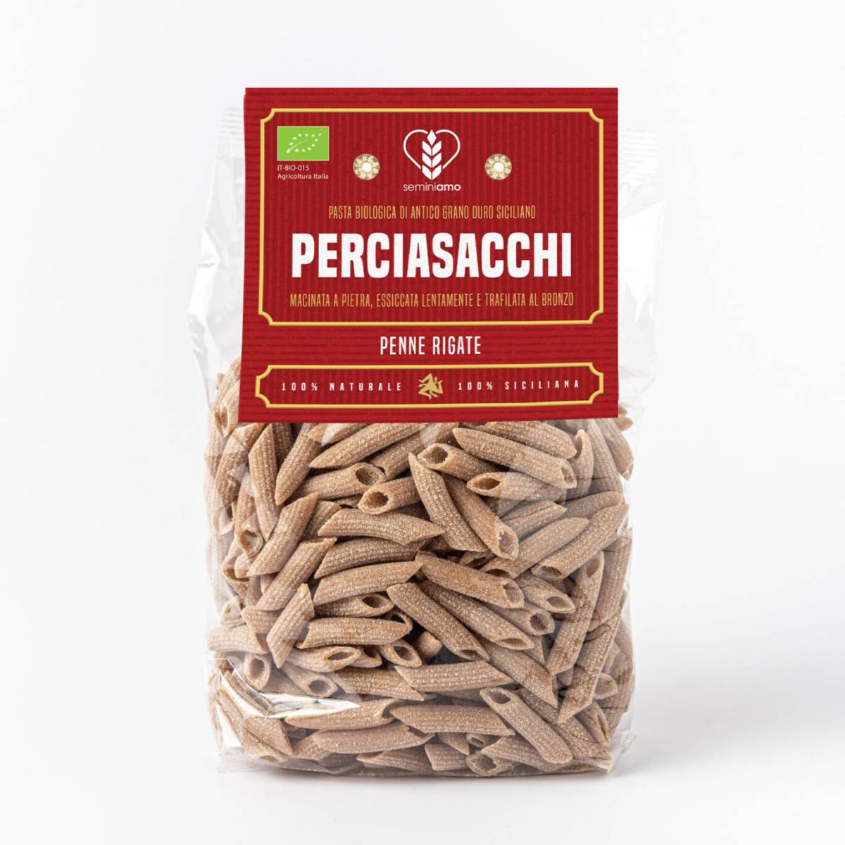 Penne rigate Perciasacchi bio macinata pietra - immagine 2