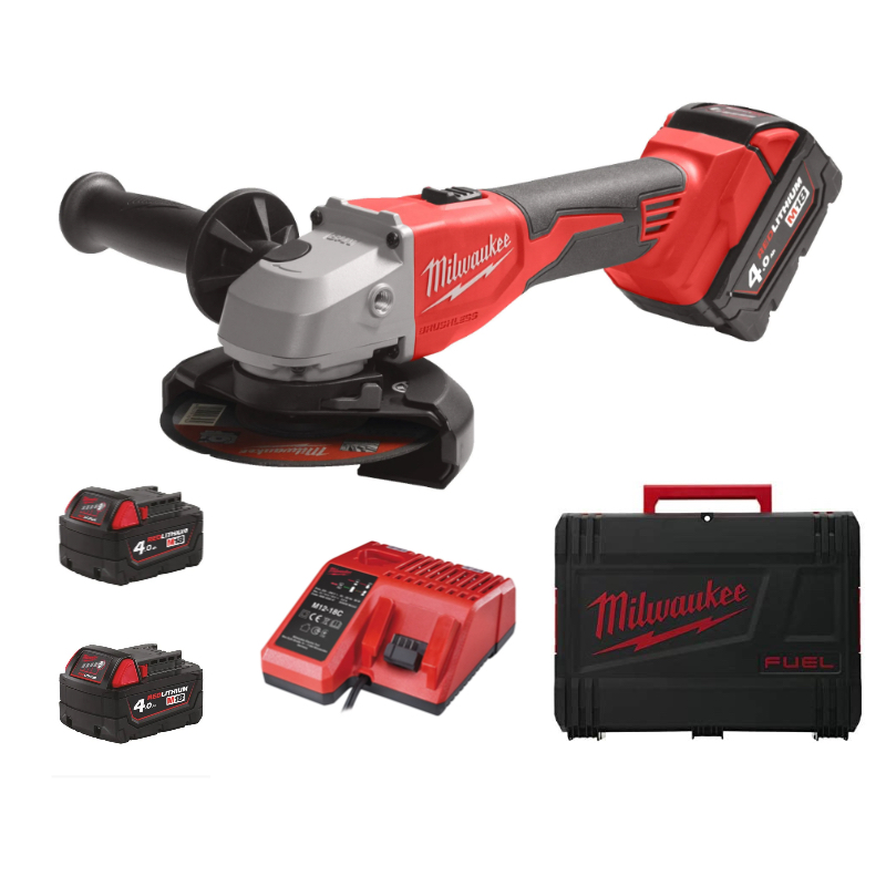 Milwaukee M18BLSG125X-402X SMERIGLIATRICE AVVIO A SLITTA 18V - immagine 2