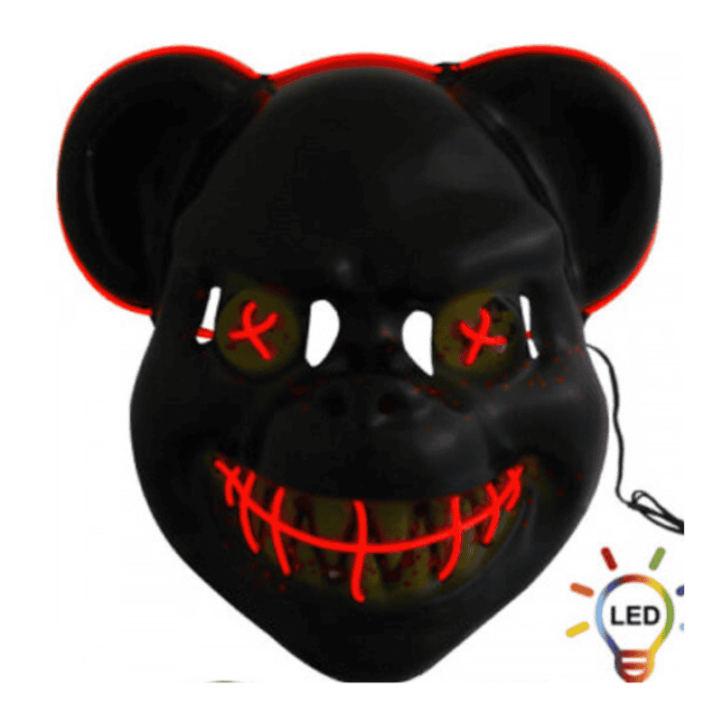 Maschera The Purge Spaventosa LED Rosso - immagine 2