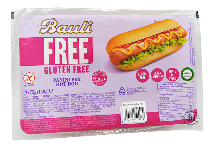 Bauli Free Panini Hot Dog Senza Glutine 150 g. - immagine 2