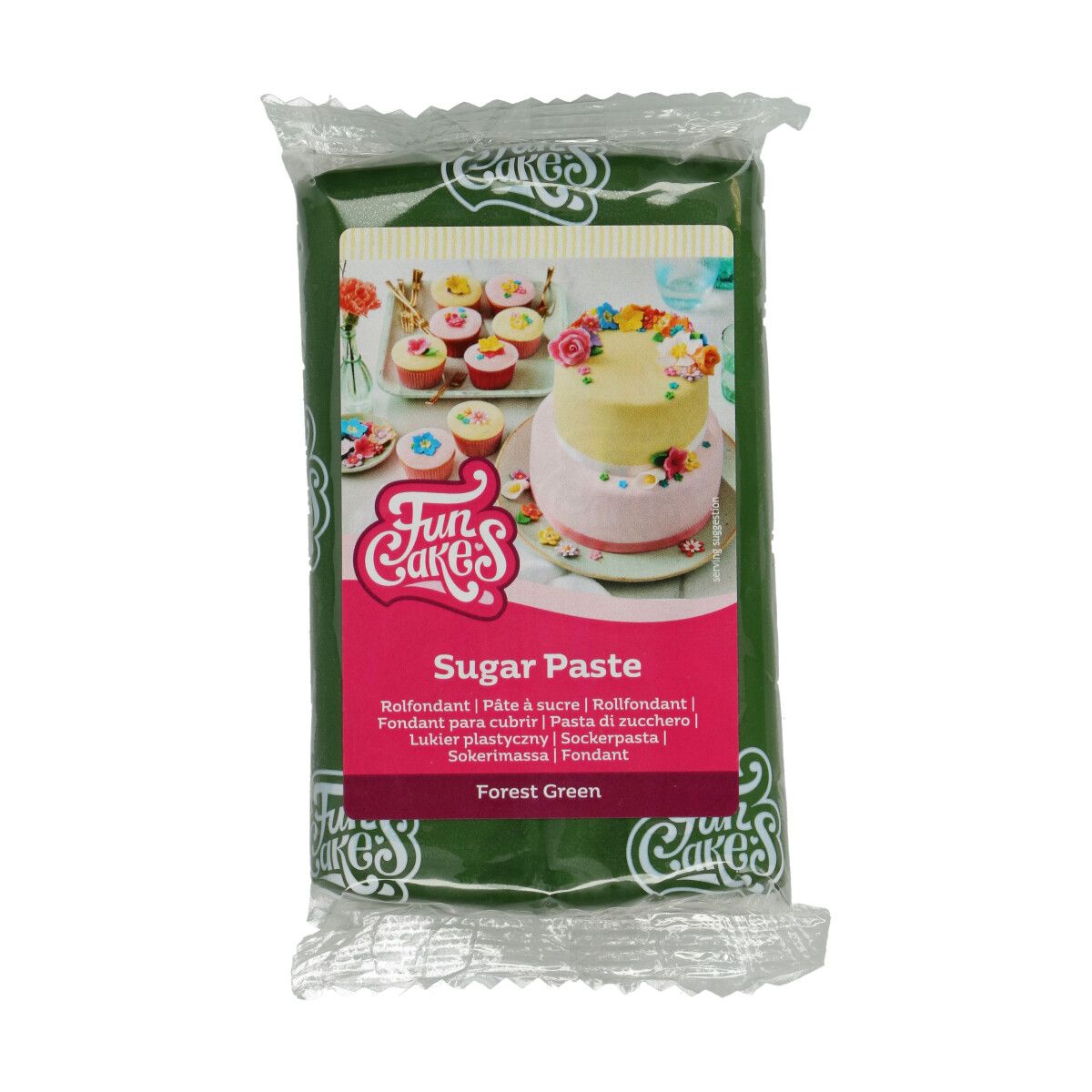 Pasta di Zucchero Funcakes – 250 gr Verde Foresta - immagine 2